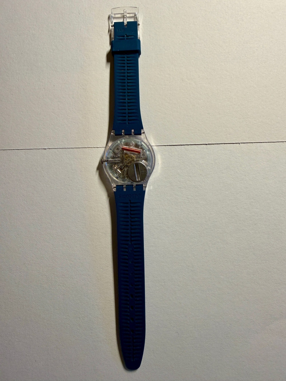 Swatch Watch with Glossy Teal Face and Teal Strap - Picture 4 of 7